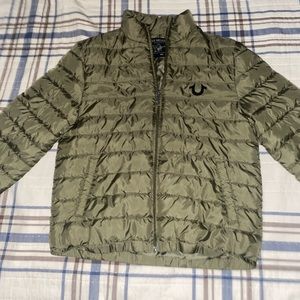 True Religion Men’s Puffer Jacket Green